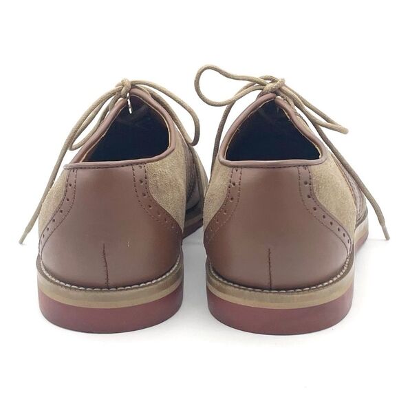 PULA Roberta Tan Brown Suede Leather Oxford Lace-Up Shoes Academia Womens Size 9 - Picture 12 of 16